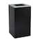 Alpine Industries Square Recycling Bin, 29 Gallons, Black Can, Square Opening Lid ALP4450-KIT-BLK-S - alternate 3